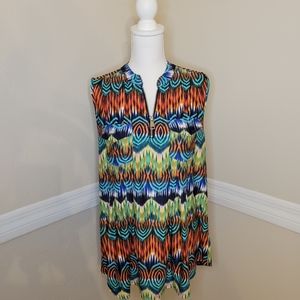 🌈 rainbow zip blouse